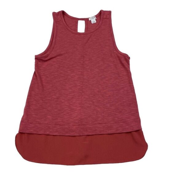 J. Crew Drapey Tank Top with Silky Hem Small - Picture 2 of 6